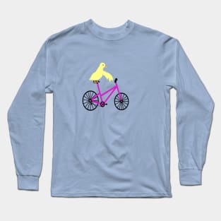 Duck On A Bicycle Long Sleeve T-Shirt